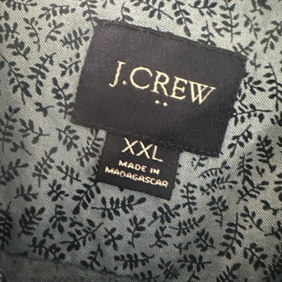 J. Crew Blue and White Patterned Casual Shirt - Picture 2 of 11